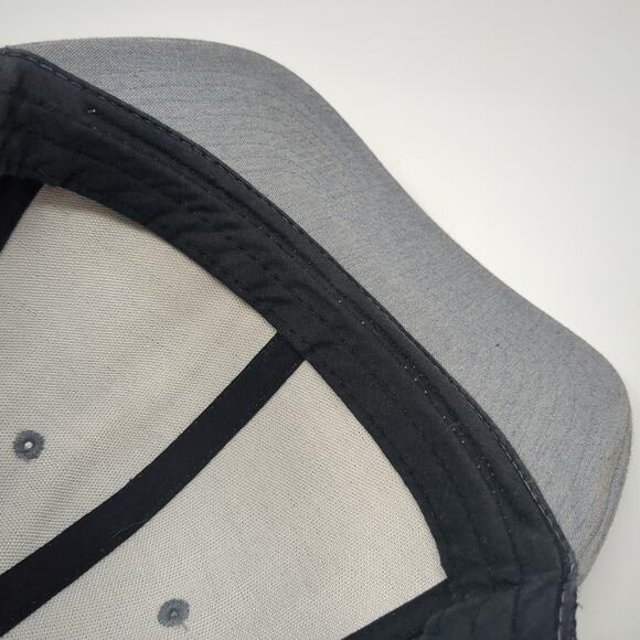 Srvs Snapback Trucker Hat Gray One Size Adjustable Mesh Back Classics Yupoong - Picture 8 of 9